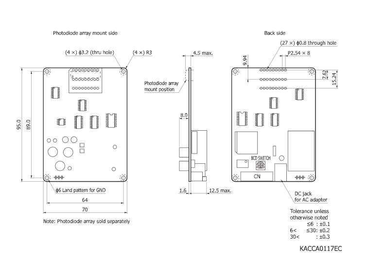 硅光電二極管陣列驅動電路C9004(圖1)