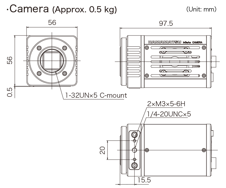 濱松 InGaAs相機 C14041-10U-02(圖2)